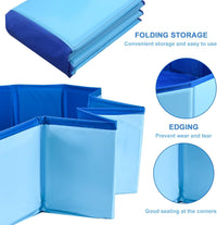 Enenes Foldable Dog Pool 24 x 8 Inch - Blue, 32"x8" - image 3