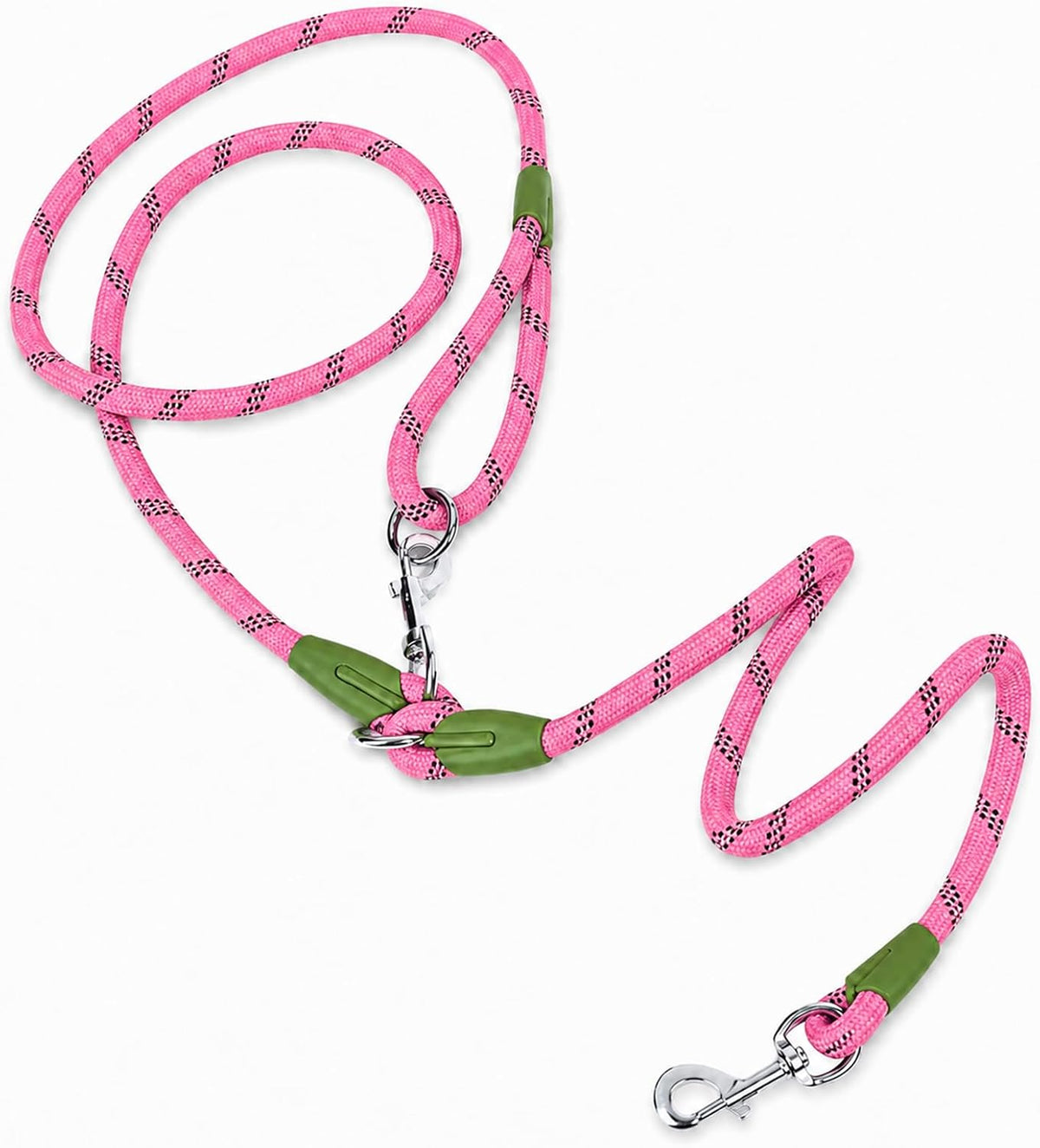 Hands Free Dog Leash Crossbody Dog Running Leash Handsfree Pet Rope - Pink / For Single Dog