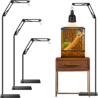 Reptile Lamp Stand Reptile Light Stand – Essentials for Reptiles And Amphibians - 15.7-74.3 inches (without Lampshade)