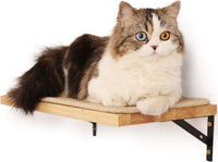 FUKUMARU Cat Wall Shelves, Sisal Mat - Wood color / 1 Pack
