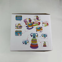 4 in 1 Baby Toys for 6 12 18 Month, Learning Toys for Babies 6-12 Months, Busy Cube, Stacking Sorter, Piano Xylophone Pull String Travel Toy, Birthday Gifts for Toddlers 1 2 Years Old