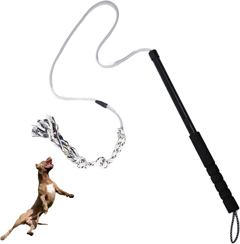 Flirt Pole for Dogs Interactive Dog Toys Durable Heavy Duty Dog Flirt