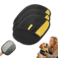 Pet Hair Remover Gloves, 2025 Upgraded Pet Grooming Gloves Hair Remover Electrostatic, Premium Efficient Hands on for Dogs, Cats & Horses (3PCS)