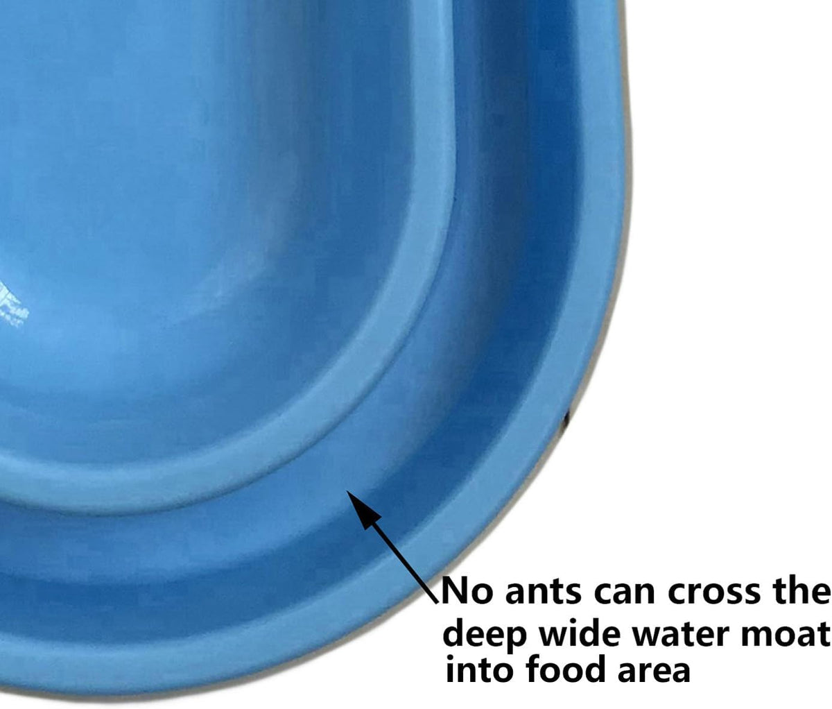 Ant proof no spill 32 oz pet bowl with water moat for cats and small to medium dogs - view 2