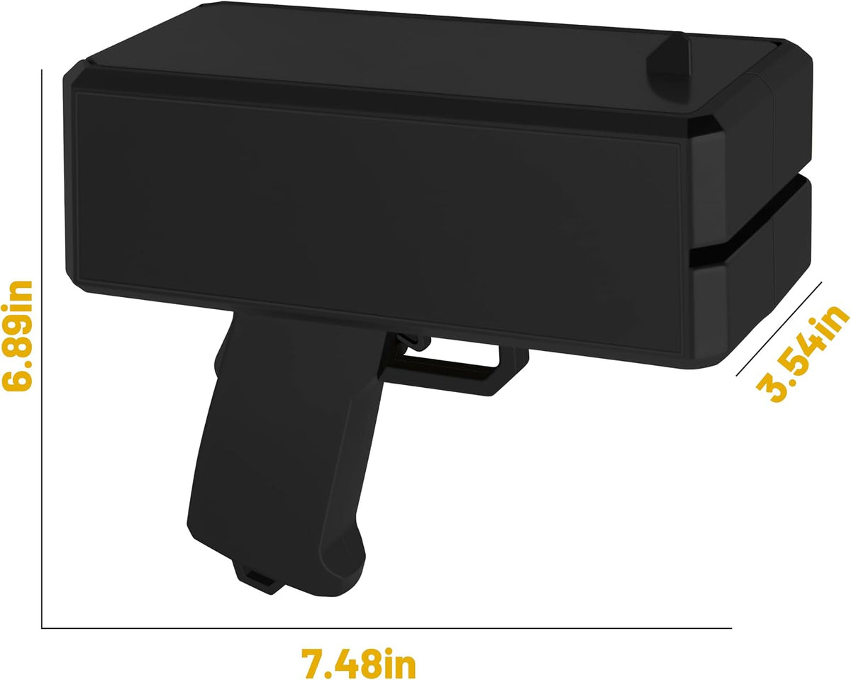 Wowok Money Gun Shooter, Make it Rain Money Toy Gun - Black - image 3