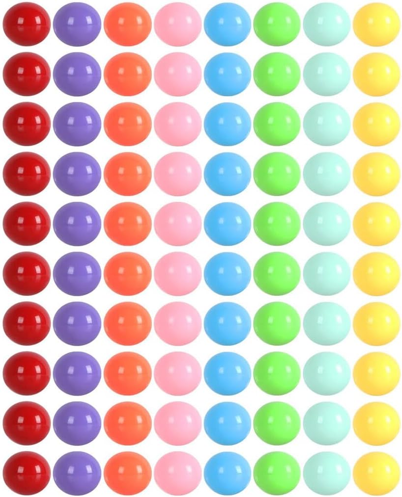 Witlans 80 acrylic Chinese checker replacement marbles in eight colors with storage jar - view 4