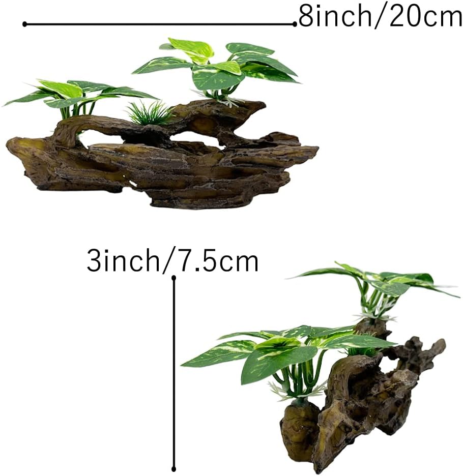 Fish Tank Decorations Aquarium Decor Ornaments Betta Silk Leaf pad - Type-b - image 2