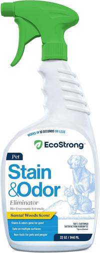 Eco Strong Pet Stain and Odor Remover - Sandalwood / 32 Fl Oz (Pack of 1)