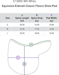 Equinavia Eidsvoll Close Contact English Saddle Pad | Horse Saddle Pad with Shock Absorbing Fleece Top | Hook & Loop Billet Straps, Secure Fit | Breathable for All Riding Styles