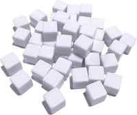 48 PCS 16MM Blank White Dice for Board Games, DIY, Fun