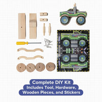 Little Jupiter DIY Wooden Kits w/Stickers, Kids Building Kit - Monster Truck #2 - image 3