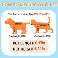 Petskd Top-Expandable Pet Carrier 19x13x9 Inches Southwest Allegiant Airlines Approved, Soft-Sided Carrier for Small Dog Under 12 lbs and Large Cat Under 15 lbs(Blue)