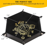 Grajar 2 Pcs Portable Folding Dice Rolling Tray Set for RPG DND Table - Beholder - image 3