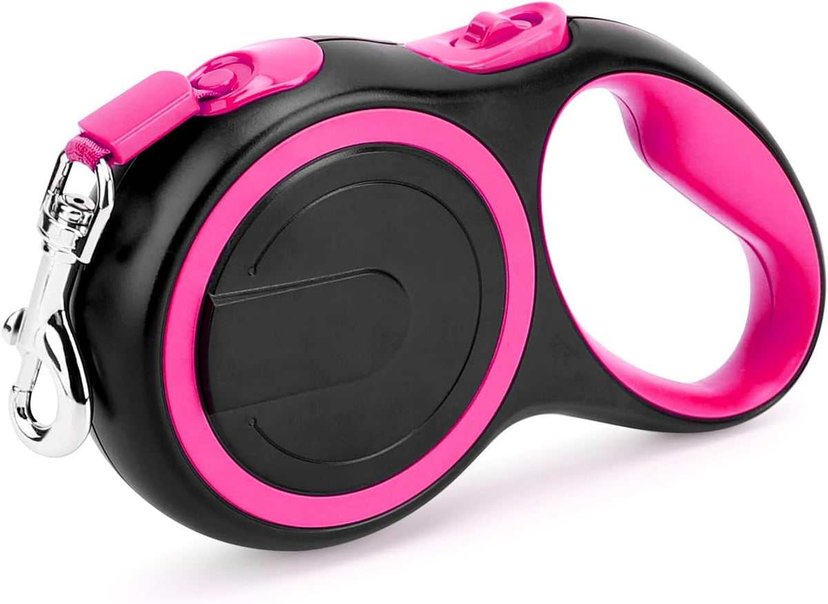 Segarty 26ft Dog Leash Retractable - Pink / 16ft(up to 44 lbs)