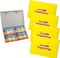 Lucky Art Crayonology bulk crayons, 20 individually wrapped 4-packs of red, yellow, blue and green - view 10