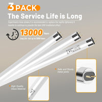 8W T5 10.0 UVB Reptile Light Fixture 12" - Bulb White / 8W 12 Inch - image 2