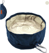 Collapsible Dog Travel Bowl - White