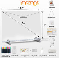 Signsxcel Led Note Board with Colors, 16''Drawing Tablet - Warm White - image 2