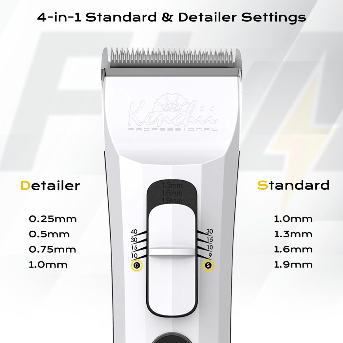 Kenchii Flash Cordless Dog Grooming Clipper - Black - image 4
