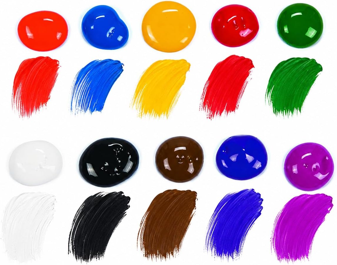 Fun Express Washable Tempera Paint Set 10 Colors – Fun for Kids & Family - image 4