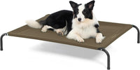 Bedsure Outdoor Elevated Cooling Dog Bed Large Sized Dog - Brown / 49"L x 31.5"W x 8"Th