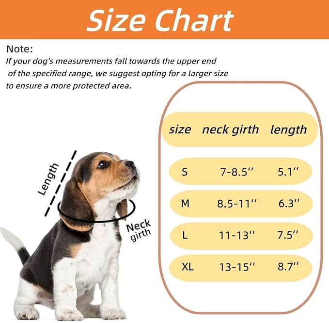 Soft Dog Cone Collar for Dogs After Surgery, Adjustable Dog Recovery Cone Collar for Medium Small Puppy Dogs and Cats to Stop Licking (Donut L)