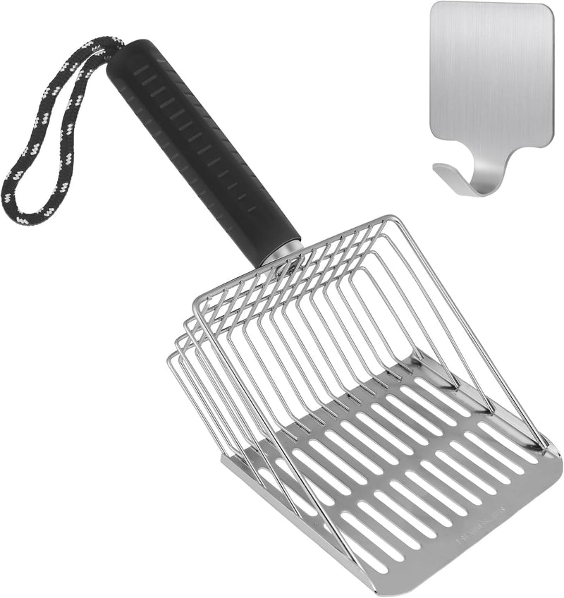 Metal Cat Litter Scoop, Stainless Steel Litter Scooper for Litter Box – Daily Care for Cats - Scoop 1PC