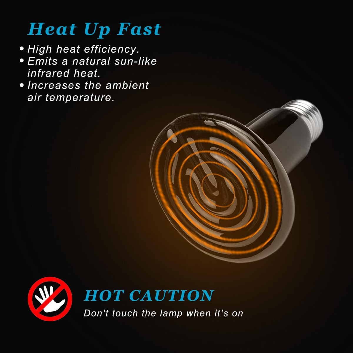 150W 2 Pack Reptile Heat Bulb - 150w-large Tank - image 4
