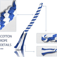 ASOCEA 3 Pack Dog Rope Toys Flirt Pole Replacement for Small Medium - Blue+Orange - image 4