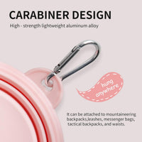 Collapsible Dog Bowls 2-Pack - 12 OZ Macaron Pink and Green - image 4