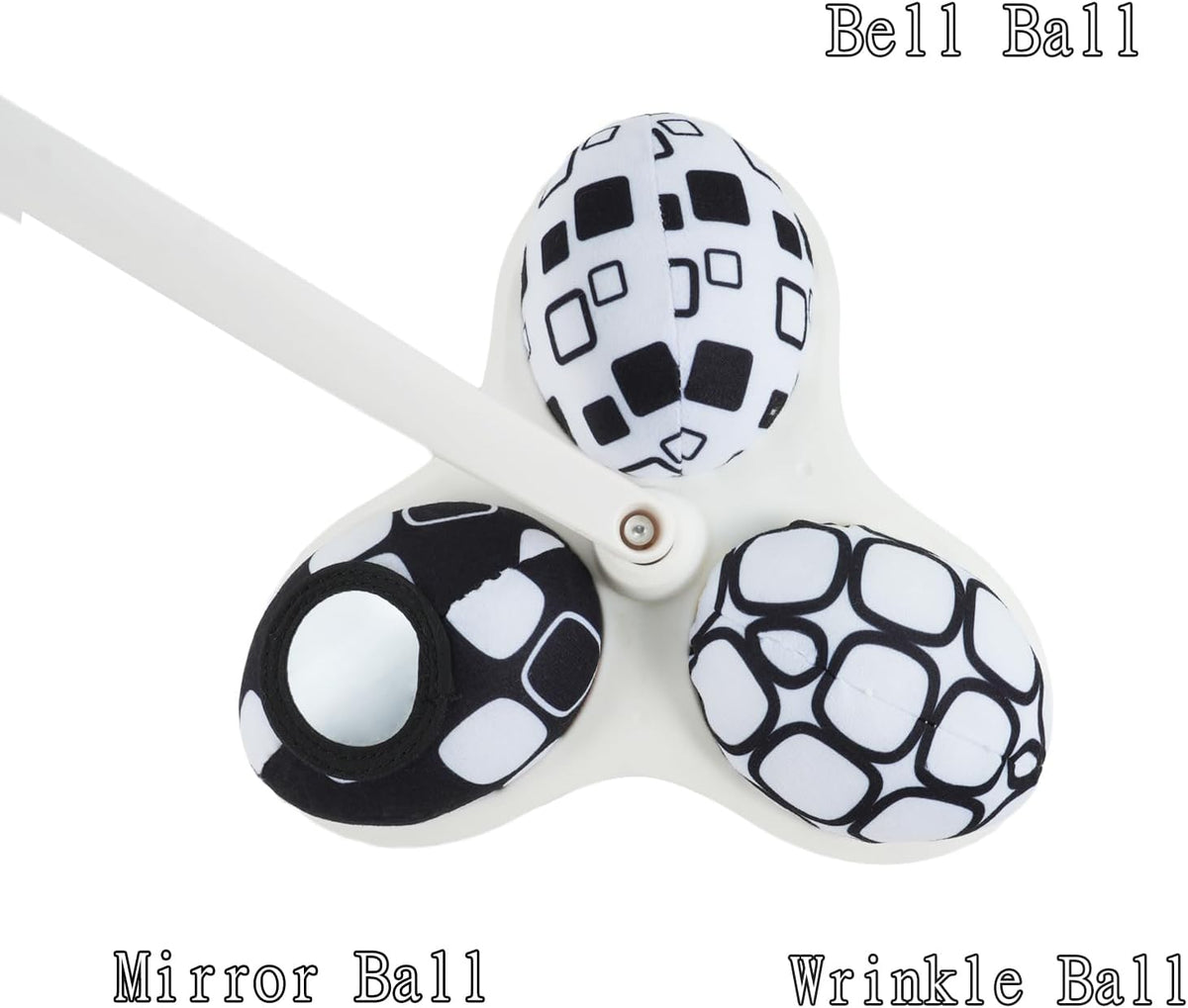 Tayerop set of 3 plush replacement balls for MamaRoo swing with crinkle, rattle and mirror balls - view 15