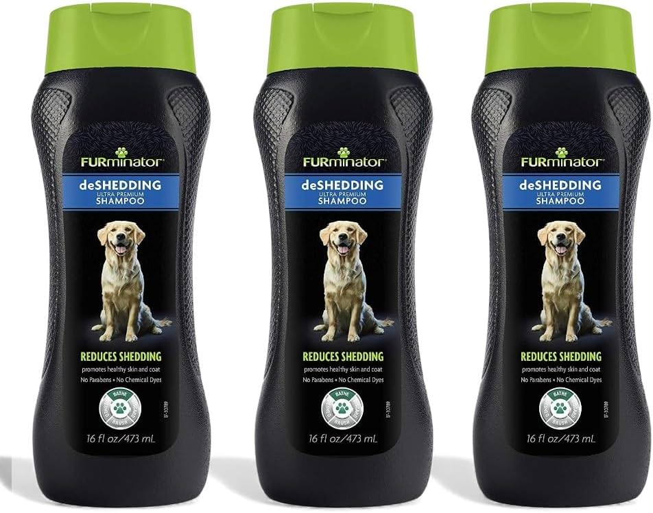 FURminator Ultra Premium deShedding Conditioner for Dogs - Conditioner (Pack of 3) / 16 fluid ounces