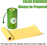 ECO-CLEAN Dog Poop Bags, 24 Rolls/360 Bags with Dispenser – Essentials for Dogs - Green with Indicator - image 3