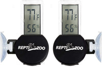 REPTI ZOO 2 Pack Reptile Terrarium Thermometer Hygrometer Digital - image 3