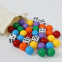 30 Wahoo Board Game Replacement Marbles 5 Each of 6 Colors - 0.71 inches - image 3