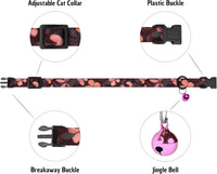 4PCS Breakaway Cat Collars with Bell - Floral - image 4