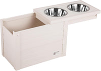 New Age Pet Piedmont Elevated Dog Feeder - Antique White - image 2