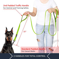 Plutus Pet Double Handle Dog Leash, for Medium Large Dogs - 6 FT / Green - image 2