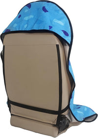 Car Seat Cover Protector Front Seats,for Gym Workout,Running,Swimming,Beach and Hiking,Waterproof Sweat Towel Bucket Seat Covers for Cars SUV Trucks (Blue Marbling, 1Pcs)