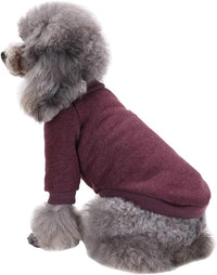 Dog Sweaters for Small Dogs, Soft Fleece Puppy Clothes - Brown / Medium - image 3