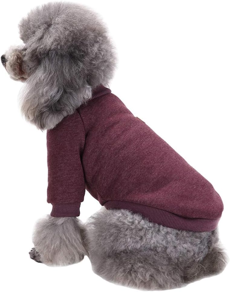 Dog Sweaters for Small Dogs, Soft Fleece Puppy Clothes - Brown / Medium - image 3