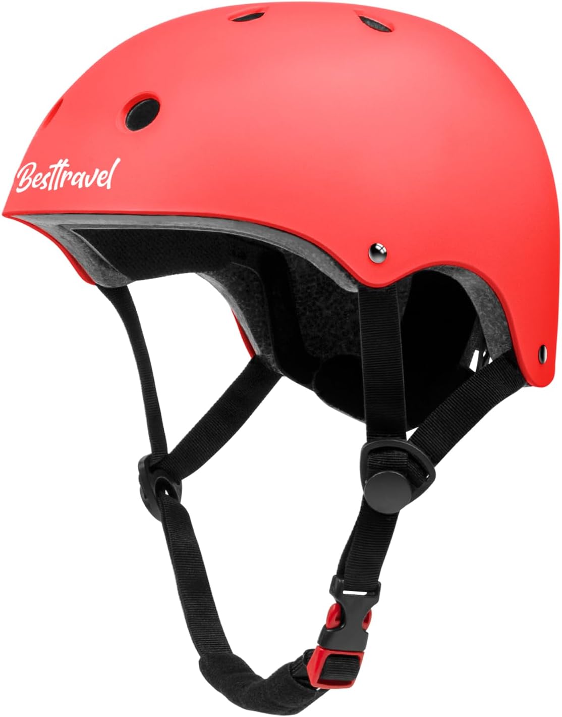 Besttravel Kids Helmet, Toddler Adjustable Kids Ages 3-8 Years Old Boys Girls Multi-Sports Safety - Red