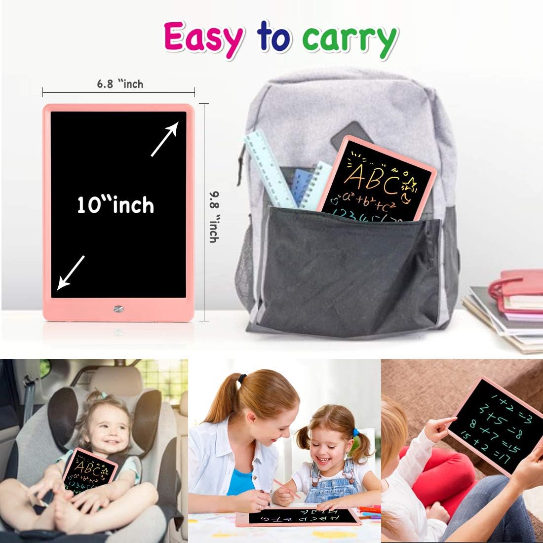 ORSEN LCD Writing Tablet 10 Inch - Pink / 10 inch - image 3