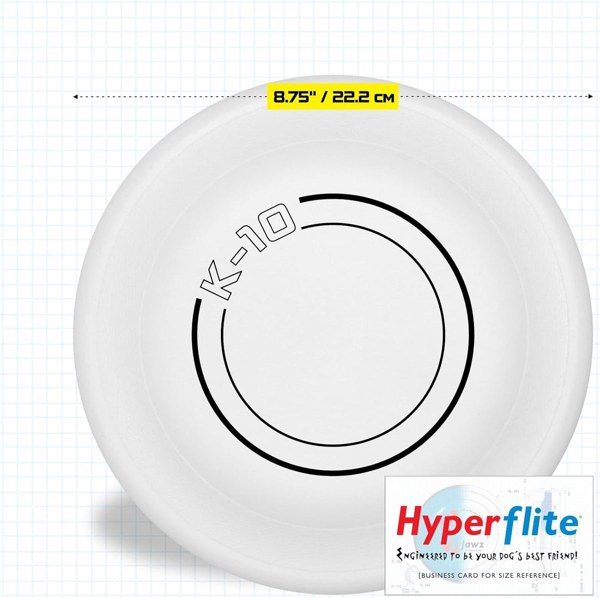 Hyperflite K-10 Jawz Puncture Resistant Dog Flying Disc - Midnight (Black) - image 4