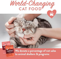 Human-Grade Mixed Variety Pack Wet Cat Food Pouch Boots' Salmon N' Pumpkin - Moist, Soft Cat Food Mixer, Topper, and Rotational Meal by Portland Pet Food Company -12 Pack