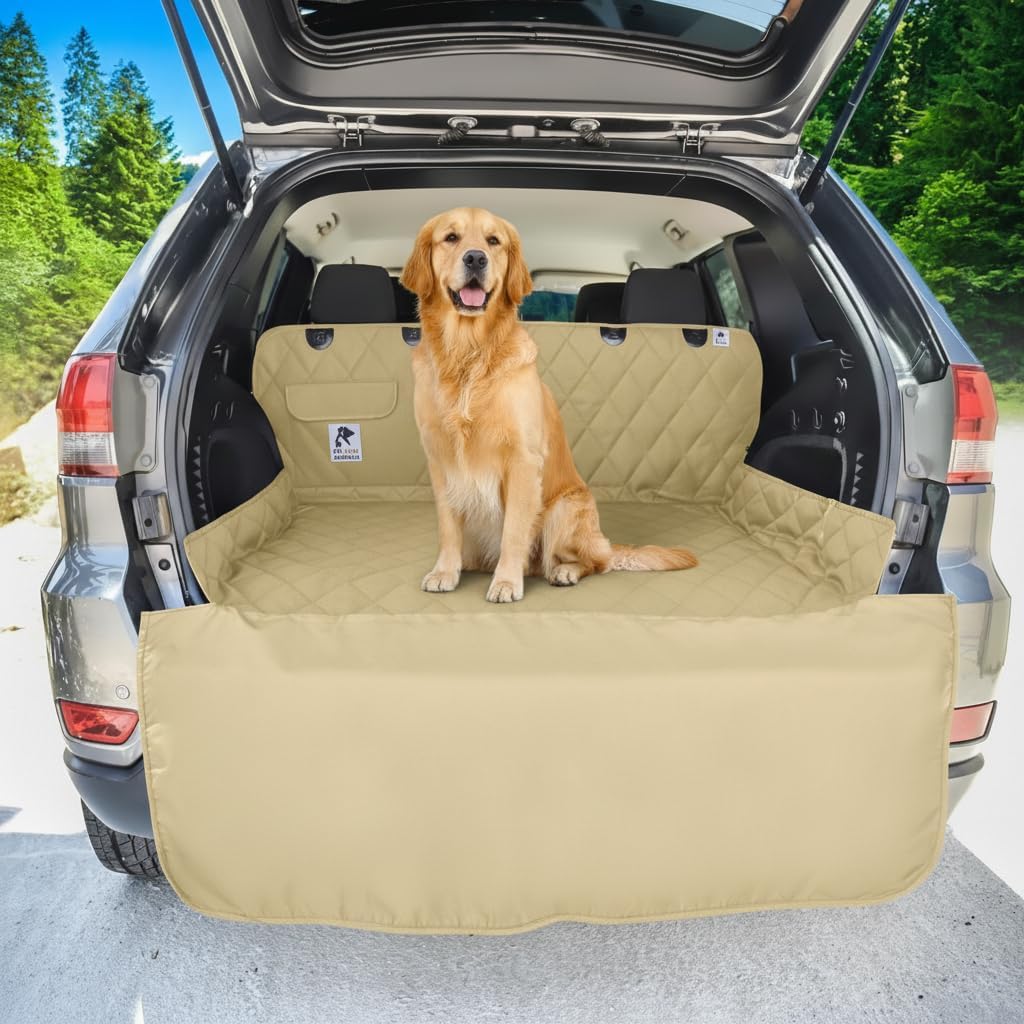 SUV cargo liner for dogs, Dog Car Seat Cover For Back Seat - Beige - image 2