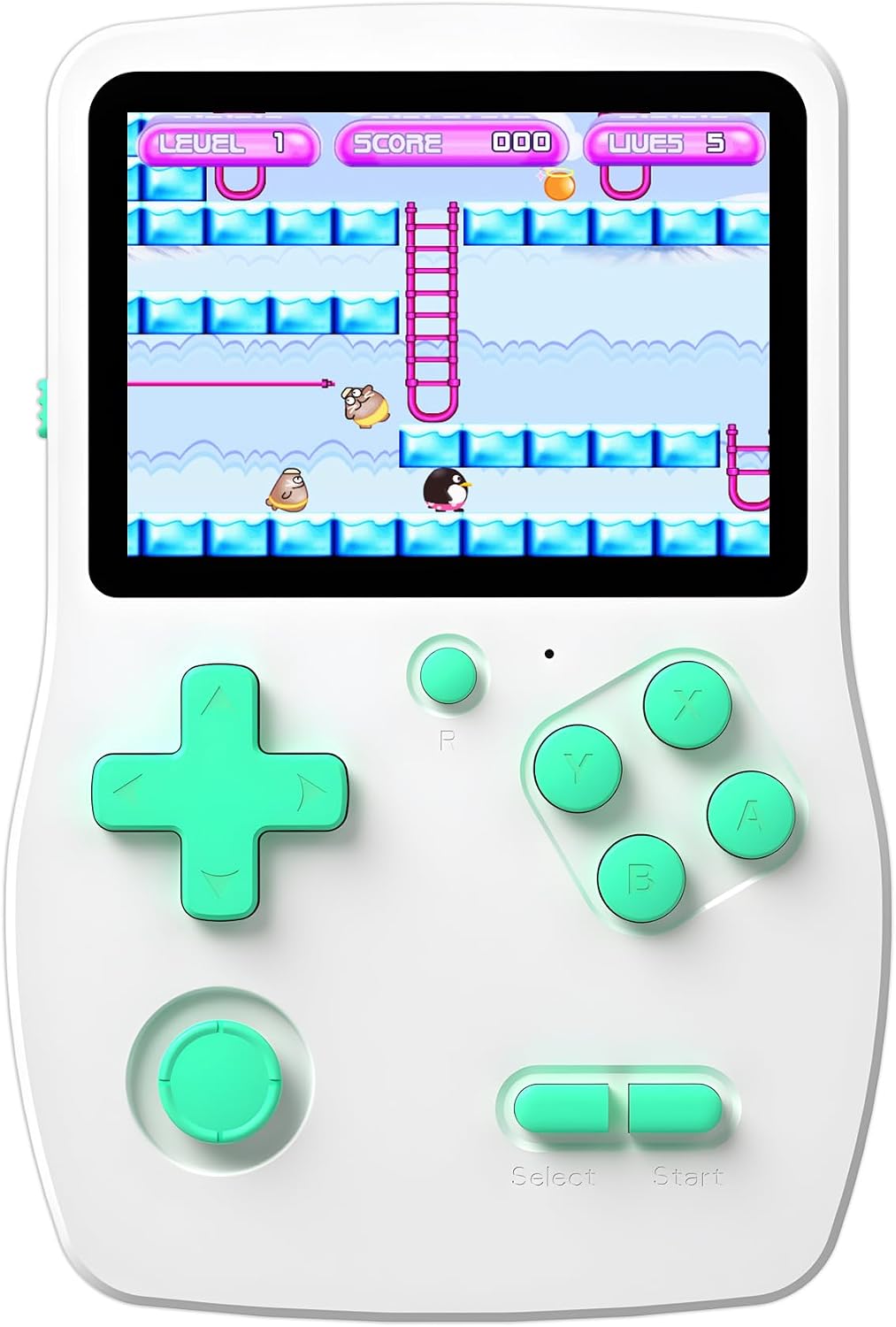 32 Bit Handheld Games for Kids Preloaded 139 Retro Video Games - White