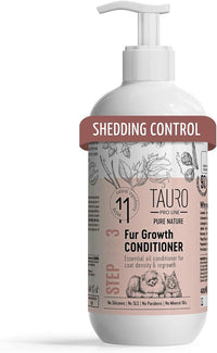 Tauro Pro Line Deshedding Dog Conditioner Detangler, Natural Pet Conditioner for Dogs & Cat Coat Regrowth, Perfect for Poodles & Other Breeds (Fur Growth - 13.5 Fl Oz)