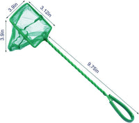 Aquarium Fish Nets, DSSPORT 4 Inch Small Mesh Fish Catch Nets with Plastic Handle Green – Essentials for Fish - 2 - image 3