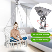 SELEWARE Silent Bearing Swivel Swing Hanger Stainless Steel Swing - C: 360° Bearing Swing Hanger ( 2 Pack ) - image 4